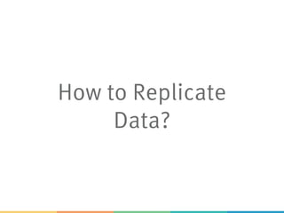 How to Replicate
Data?
 