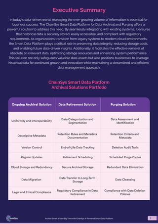 Archive Smart & Save Big Time with ChainSys AI-Powered Smart Data ...