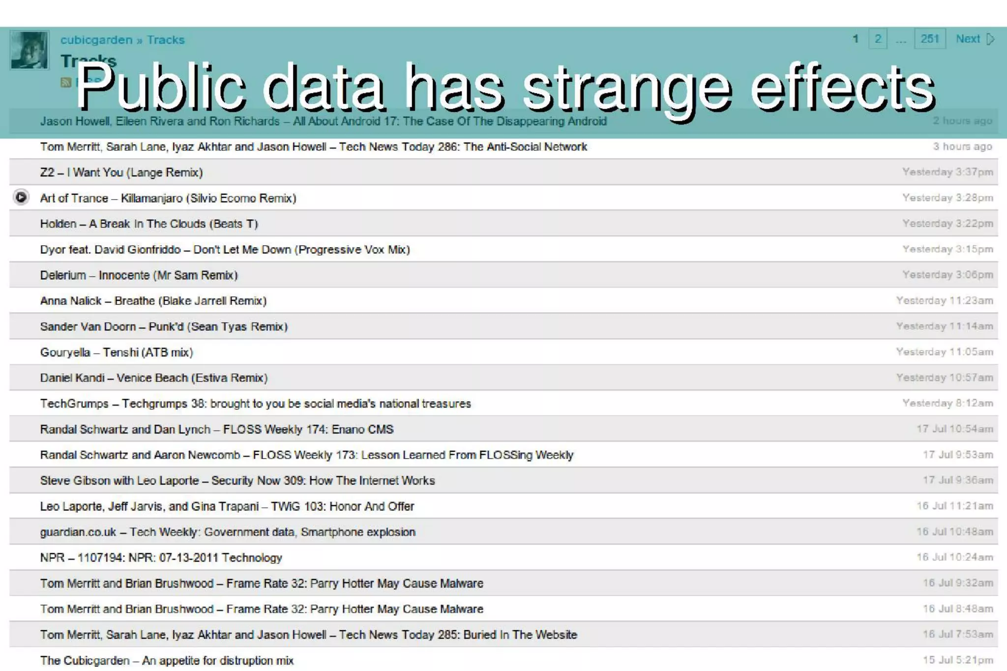 The era of personal data openness
