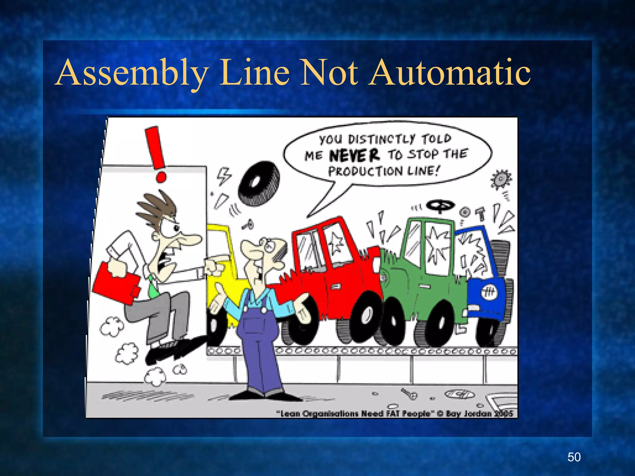 Assembly Line Not Automatic
50
 