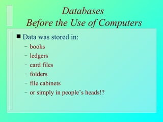 Database | PPT