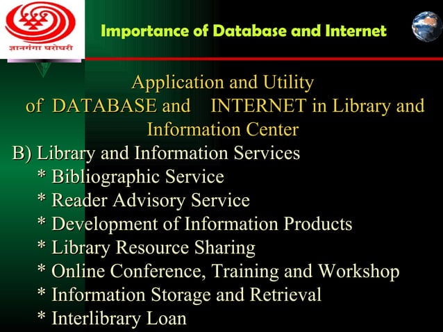 Importance of Database in Library | PPT