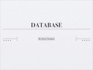 Database Korey