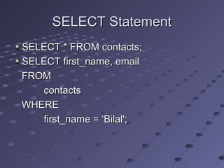 Database | PPT