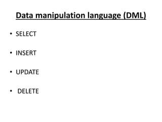 Data base | PPT