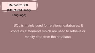 O Level Paper 2 database All topics of chapter | PPTX