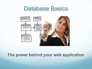 Database Basics




The power behind your web application
 
