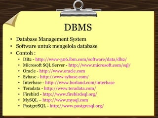 Database MySql | PPT