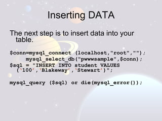 Database presentation | PPT