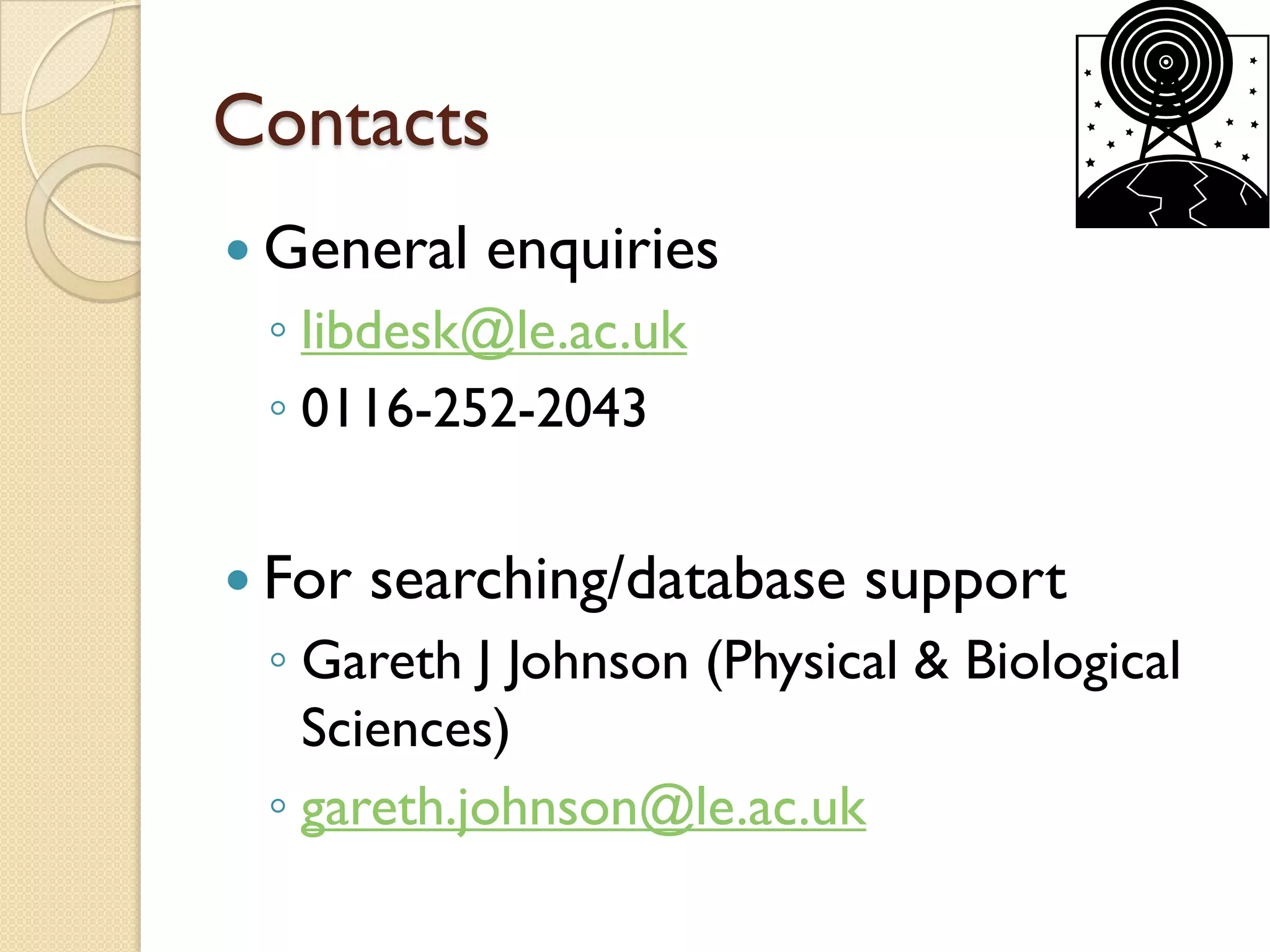 Information Resoruces For Chemists Nov08