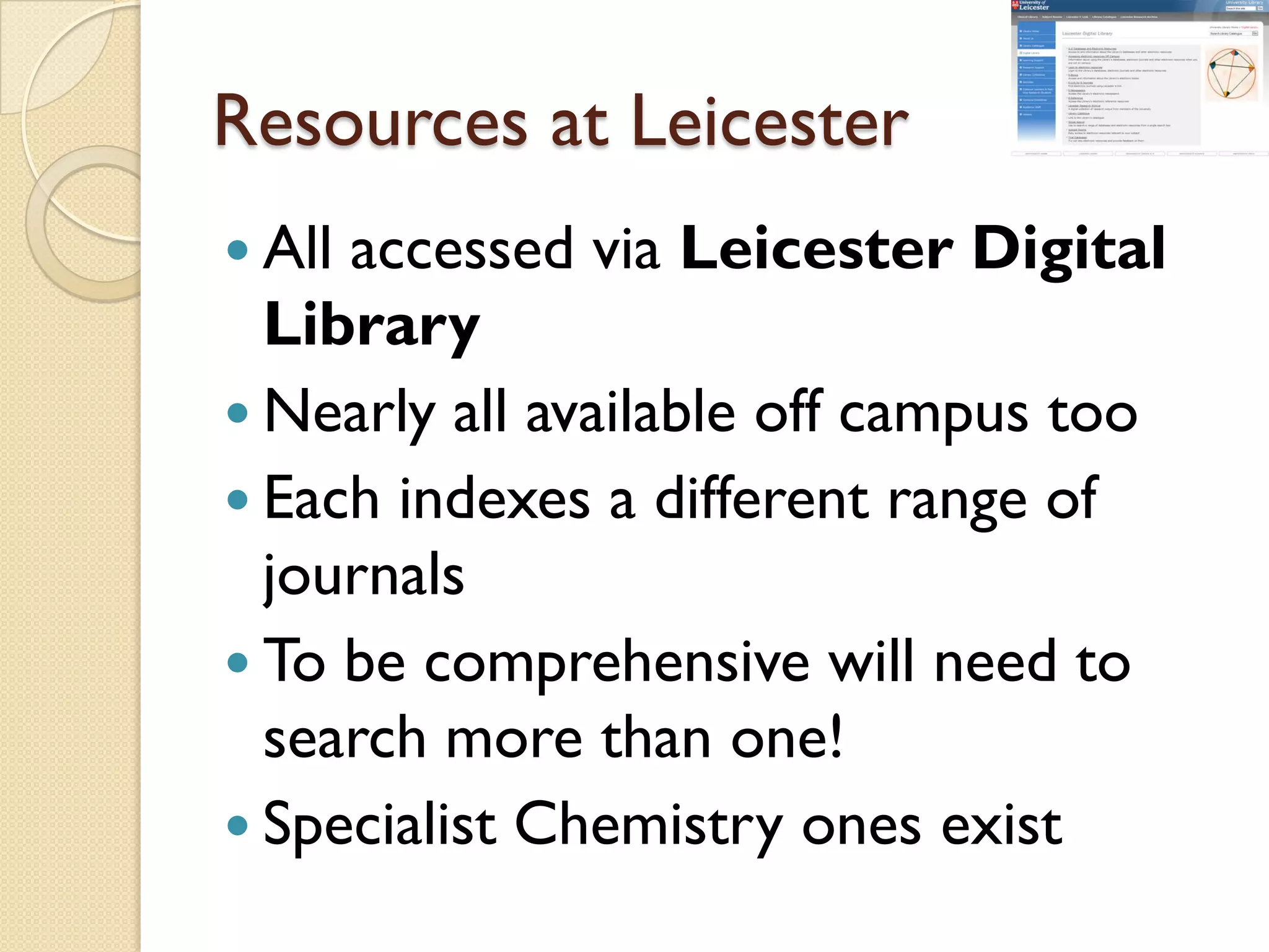 Information Resoruces For Chemists Nov08