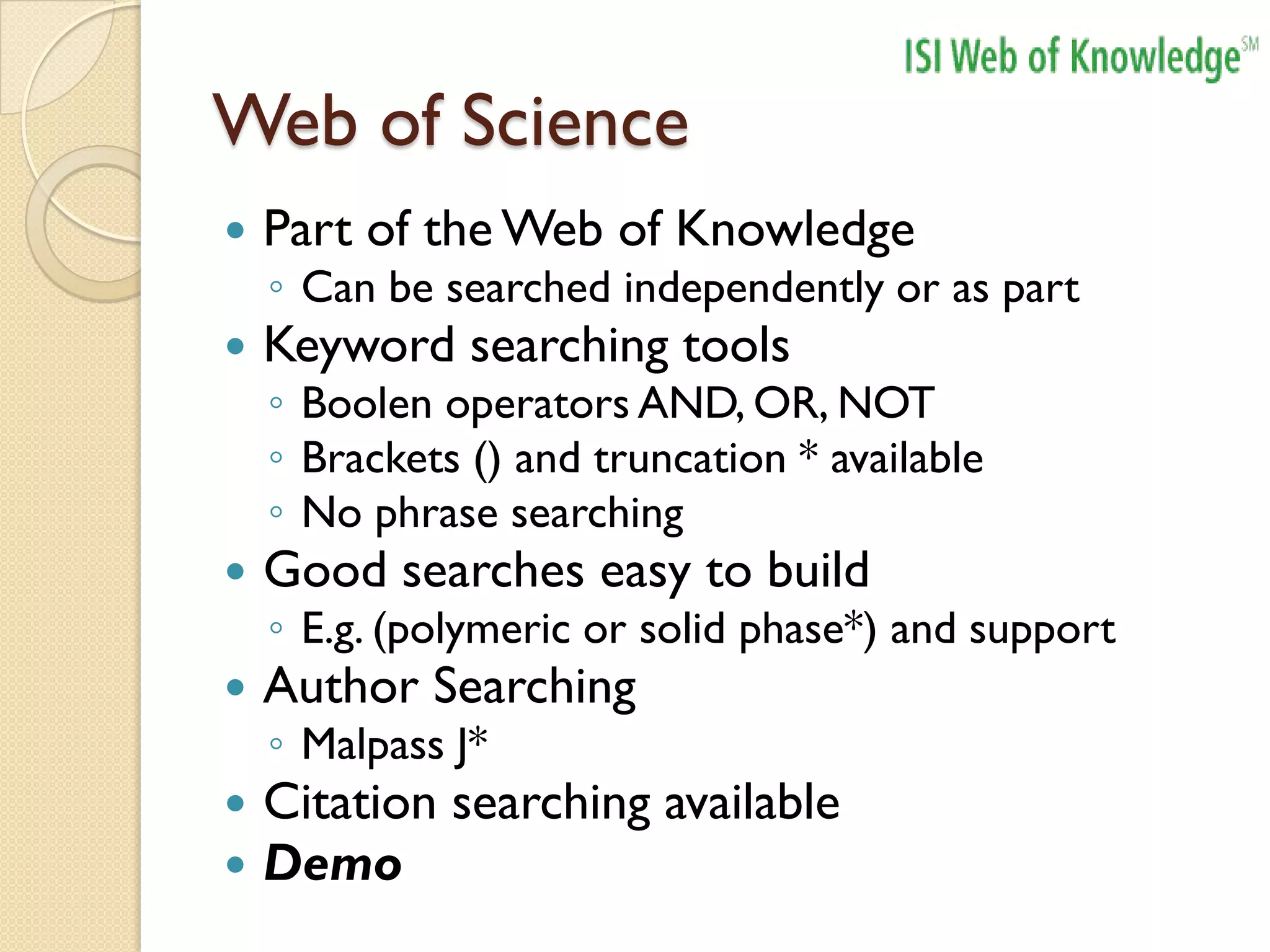 Information Resoruces For Chemists Nov08