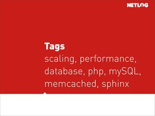 Database Sharding at Netlog