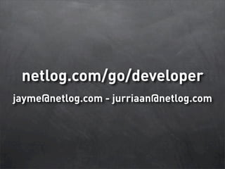 Database Sharding at Netlog