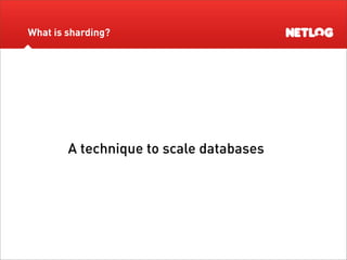 Database Sharding at Netlog