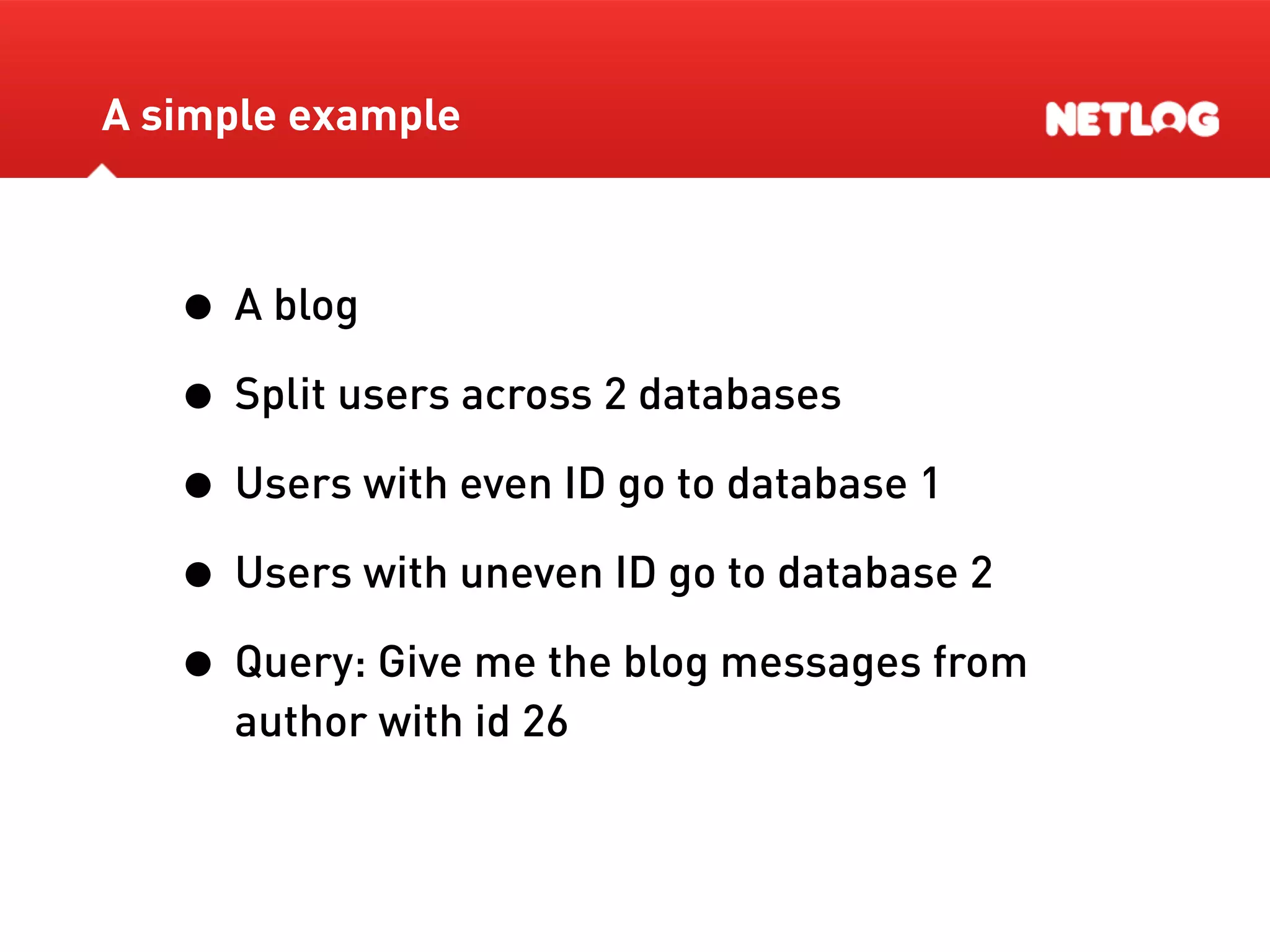 Database Sharding At Netlog