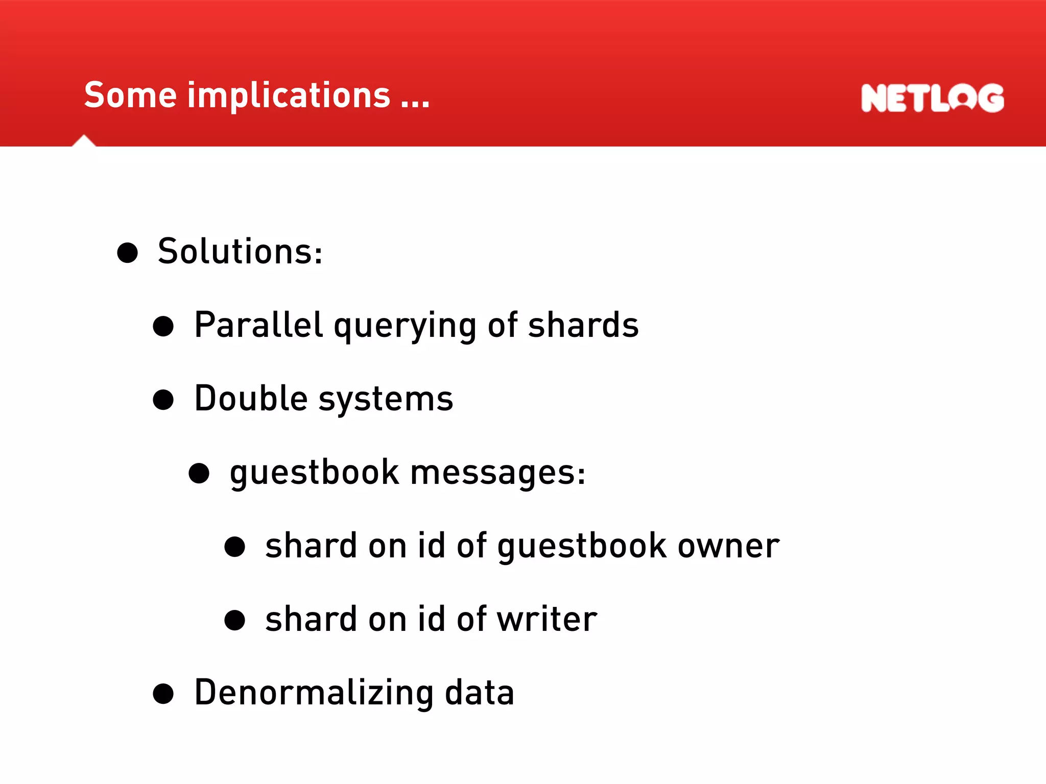 Database Sharding At Netlog
