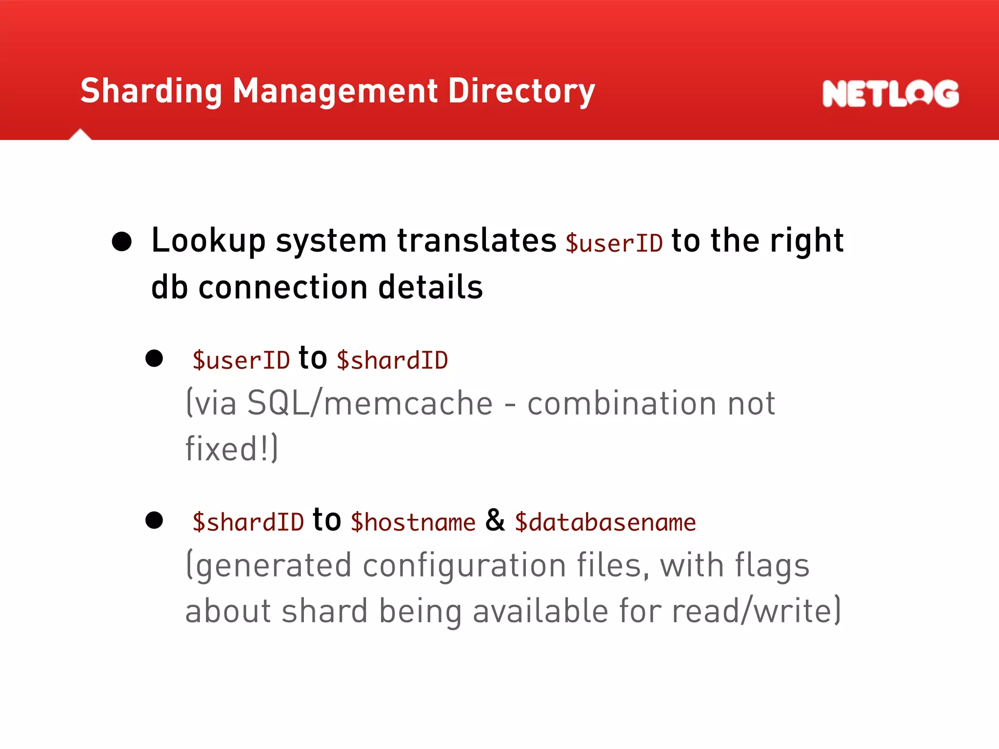 Database Sharding At Netlog