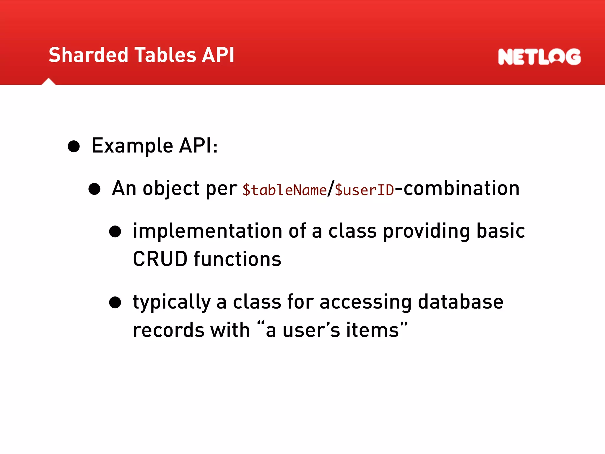 Database Sharding At Netlog