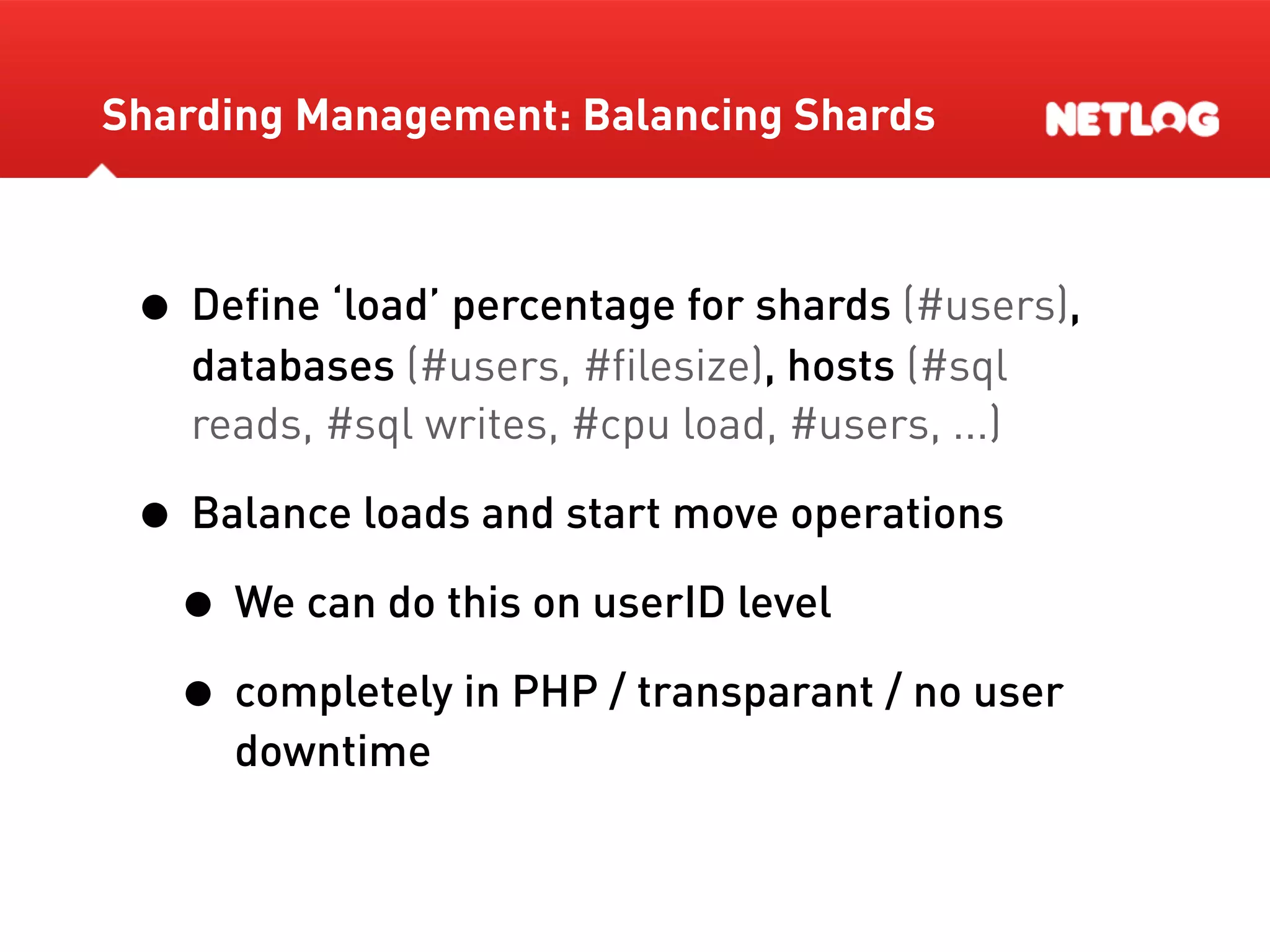 Database Sharding At Netlog
