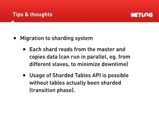 Database Sharding At Netlog
