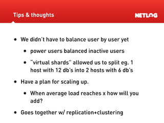 Database Sharding At Netlog