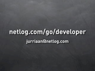 Database Sharding At Netlog