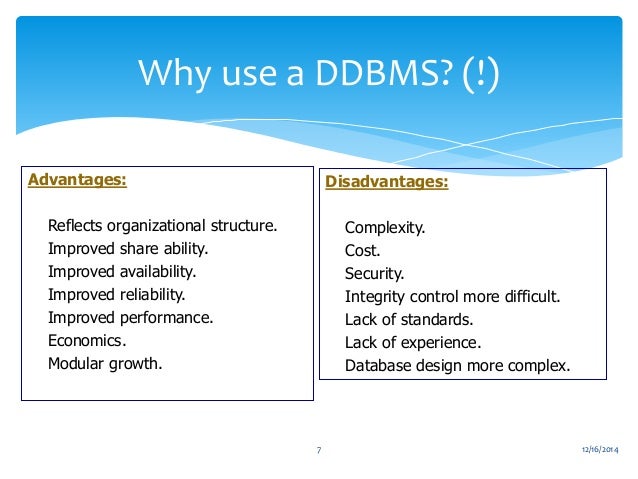Database 2 ddbms,homogeneous & heterognus adv & disadvan