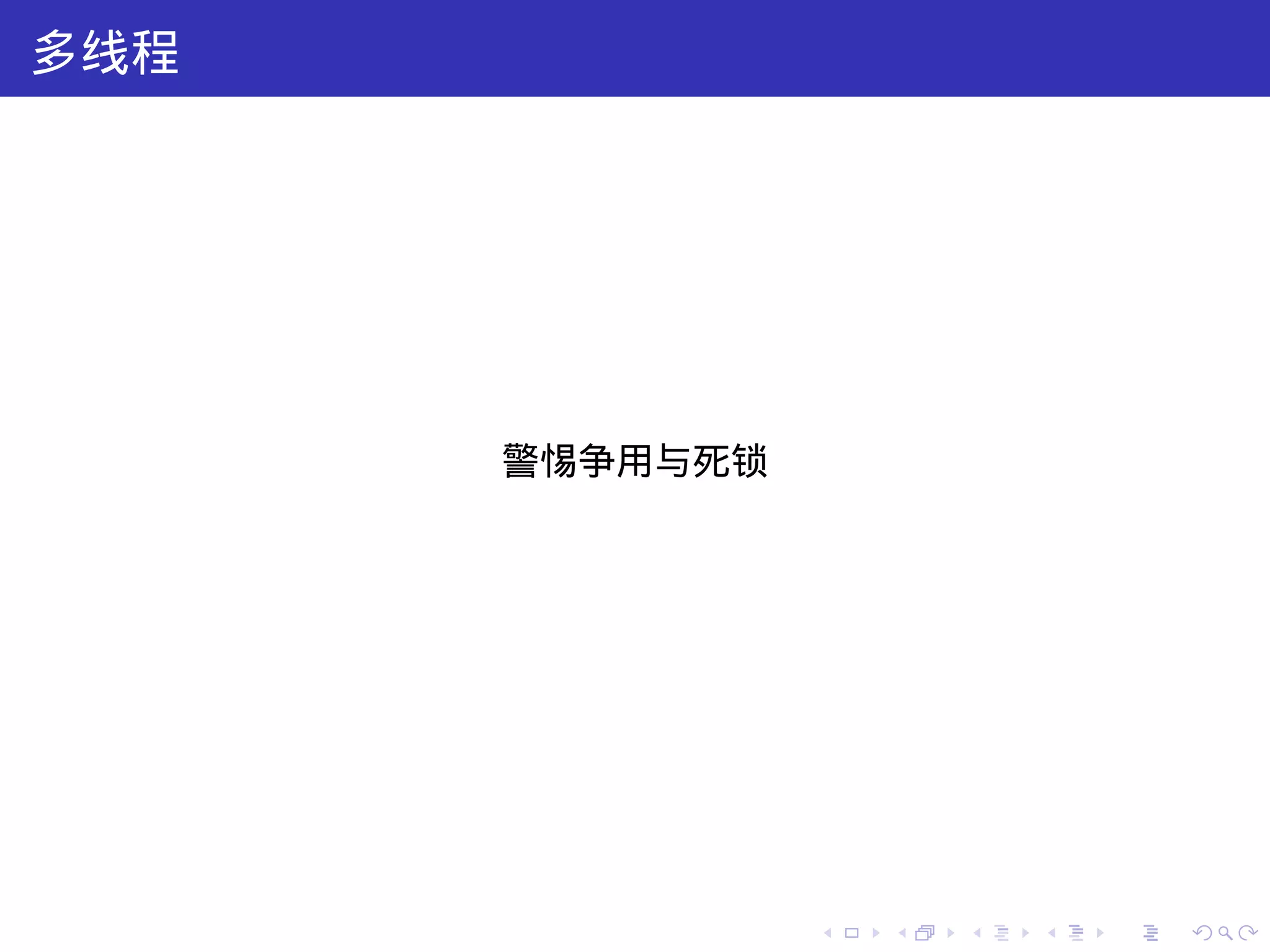 多线程




      警惕争用与死锁




                .   .   .   .   .   .
 