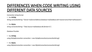 Database Presentation for Part 1 Visual Studio | PPTX