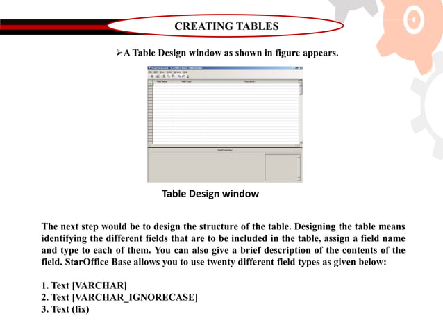 Working with Star Office Base - R.D.Sivakumar | PPTX