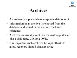 Database administration | PPT