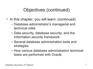 Database administration and security | PPT