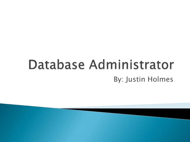 database administrator in dbms