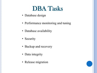 Database administrator | PPTX