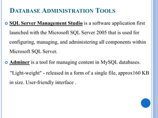 Database administrator | PPTX