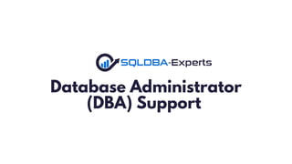 Database Administrator (DBA) Support Services | PDF