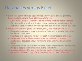 Data base and data entry presentation by mj n somya | PPTX