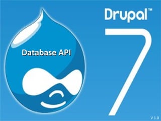 Database API V 1.0 