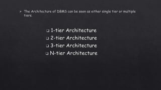 Database architecture