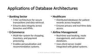 Types of Database Architecture and its Components | PPTX