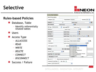 Policy Database Table Database auditing essentials | PPT