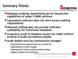 Database auditing essentials | PPT