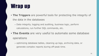 Database Automation with MySQL Triggers and Event Schedulers | PDF