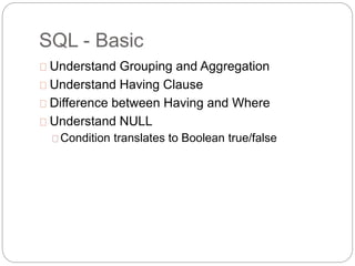 Database basics | PPT