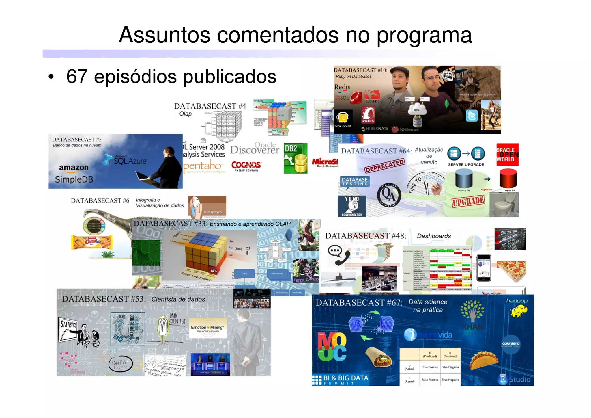 11
• 67 episódios publicados
Assuntos comentados no programa
 