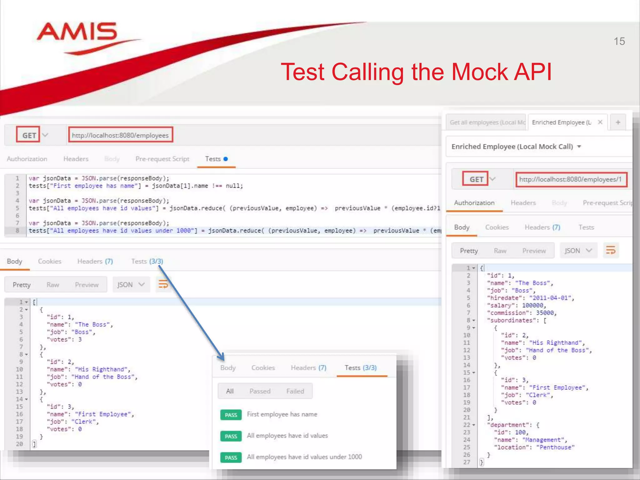 15
Test Calling the Mock API
 