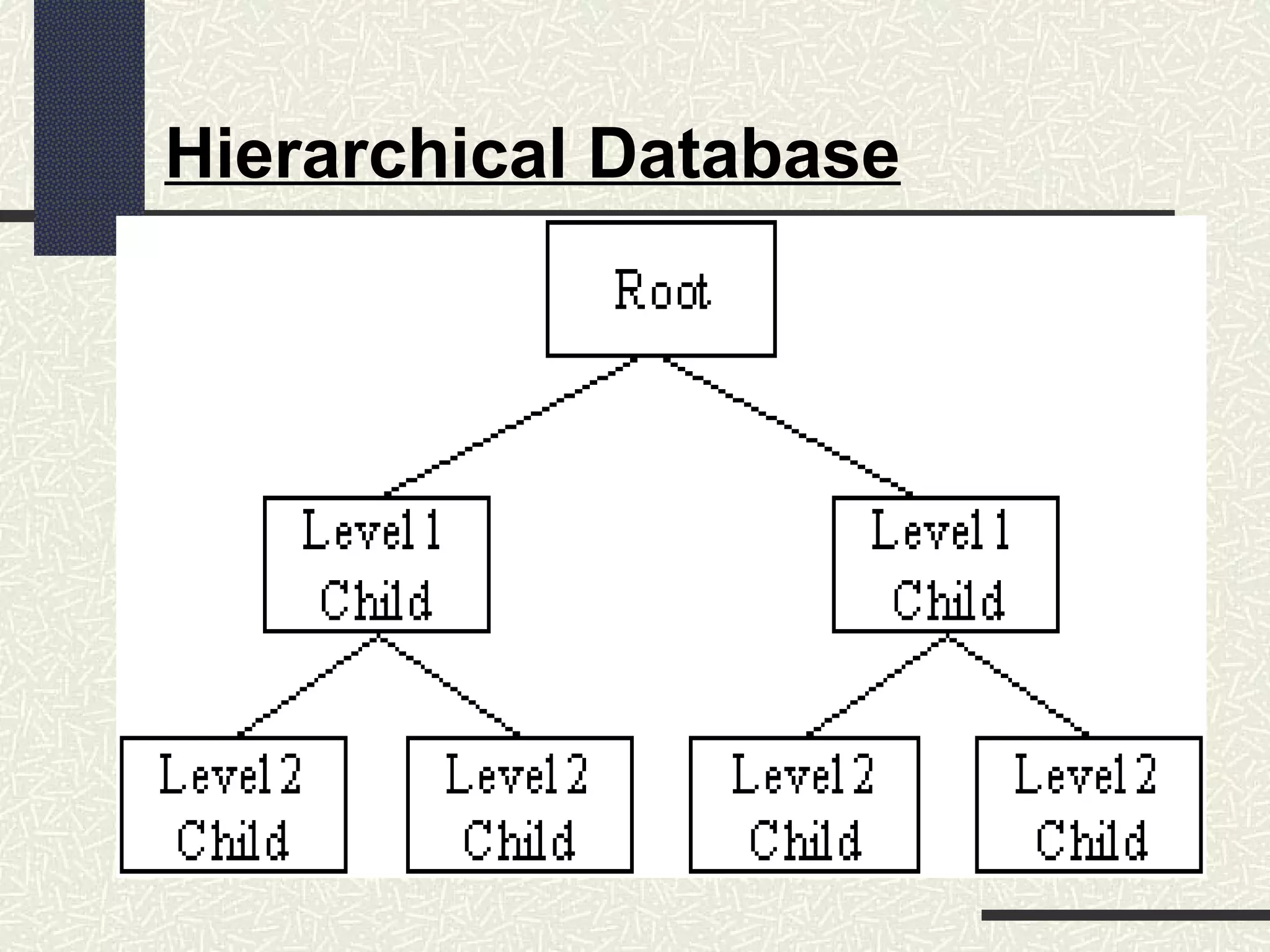 Hierarchical Database
 