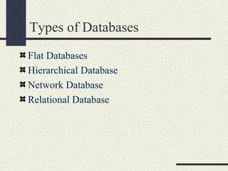 Database concepts | PPT