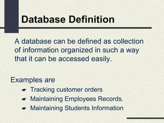Database concepts | PPT